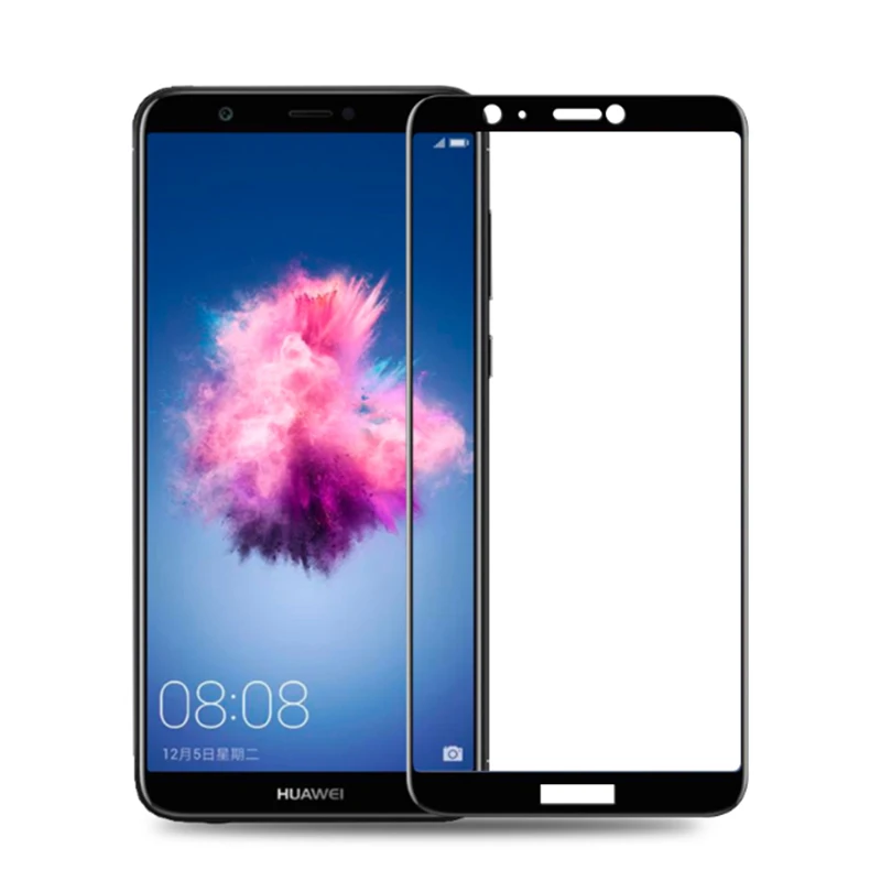 Black Защитное стекло на для Hauwei P Smart FIG LX1 LA1 полное покрытие протектор экрана дисплея закаленное стекло на psmart trempe verre 9 H - Цвет: Black
