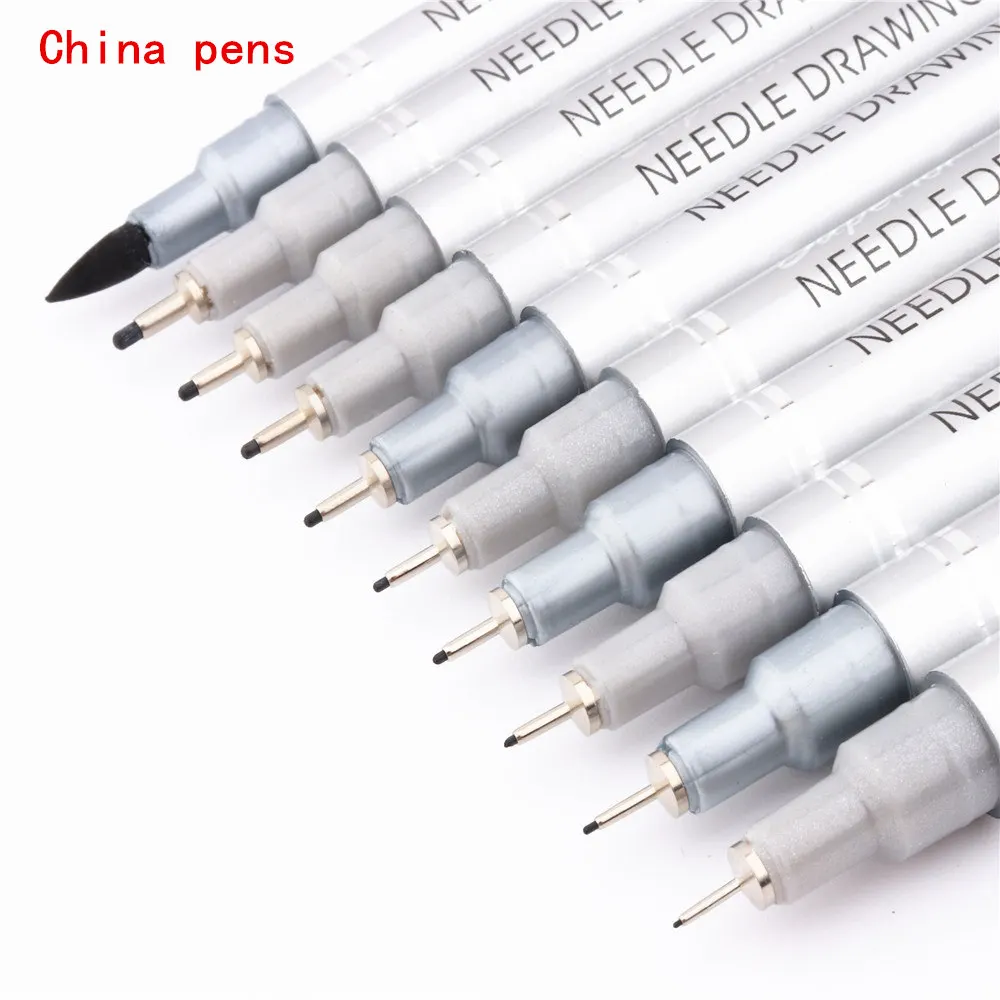 Черная ручка для рисования Micron Neelde водостойкие пигментные тонкие скетч маркеры