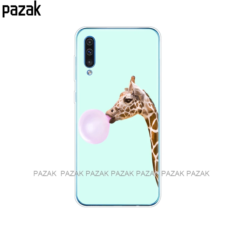 61577 Силиконовый чехол для samsung Galaxy A50, мягкая прозрачная задняя крышка для телефона, для samsung A50, A505, A505F, SM-A505F чехол, 6,4, чехол, бампер - Цвет: 61577