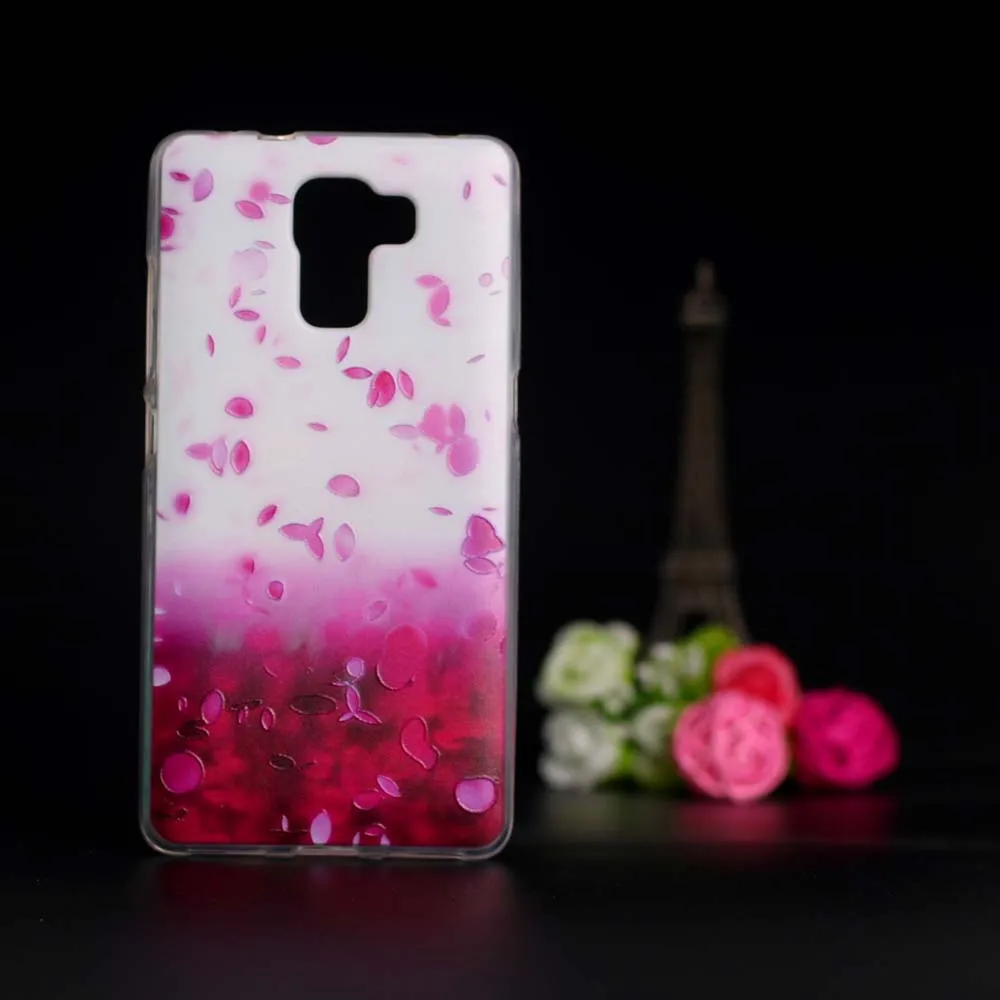 Мягкий чехол из ТПУ для Huawei Honor 7 силиконовый Honor7 рельефный с 3D принтом huawei honor