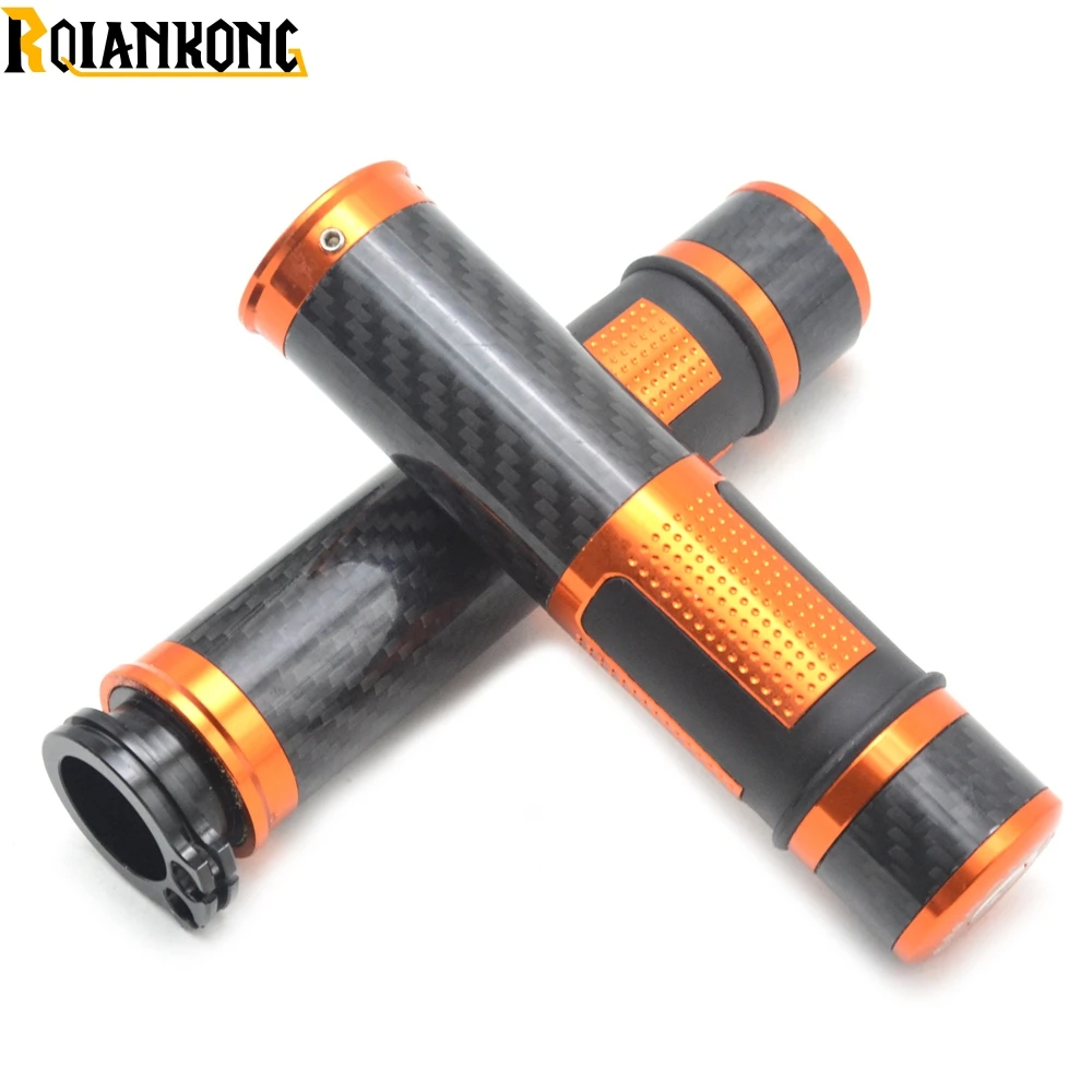 

Hot!CNC 22\24mm Motorcycle Carbon fiber Hand Handle Grip Handlebar Cap for KTM RC8 RC8R RC125 125 Duke 990 SMR/SMT Super Duke