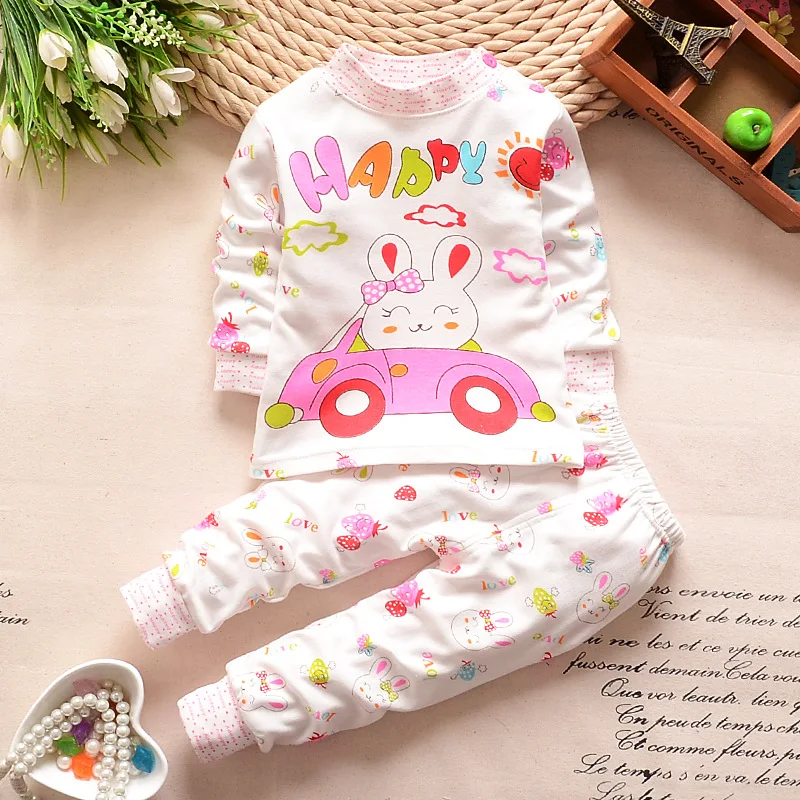 Комплекты детской одежды пижамы для девочек комплекты сна хлопковые из рубашки и