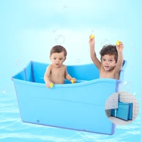 large size folding child kids bath tub thicken solid pinkblue baby bathtub baby girlsboy bath barrels