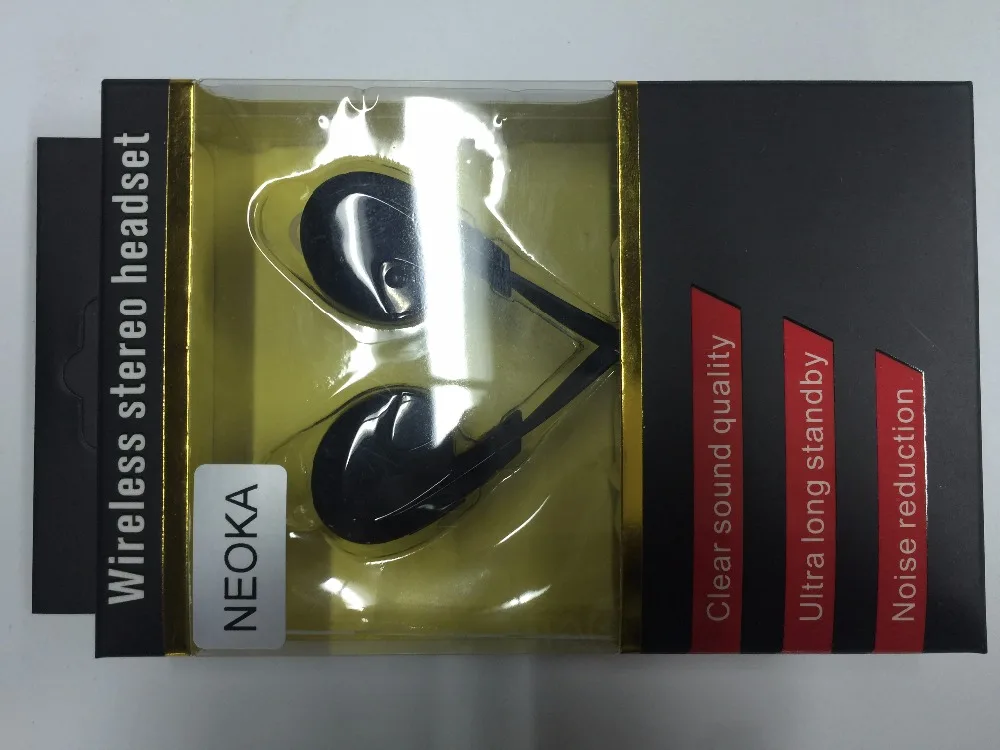 Устойчивое спортивные наушники Bluetooth V4.1 EDR Беспроводной наушников гарнитуры