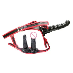 Гей фаллоимитатор с ремнем страпон пенис Анальная пробка для пары Пояс верности товары для взрослых ремешок на фаллоимитатор