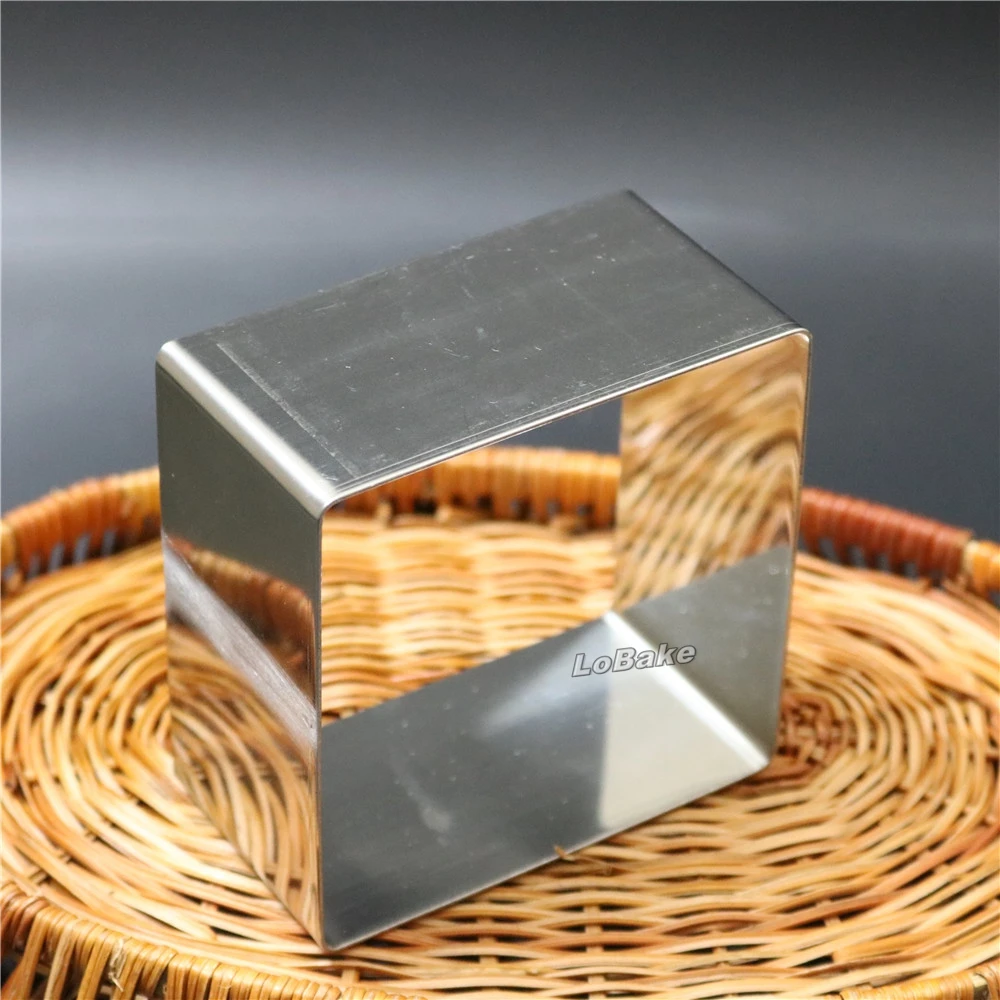 (7pcs/set) Latest 4 - 10 inches square shape stainless steel mousse rings cheesecake fondant bread chiffon cake mould tools | Дом и сад