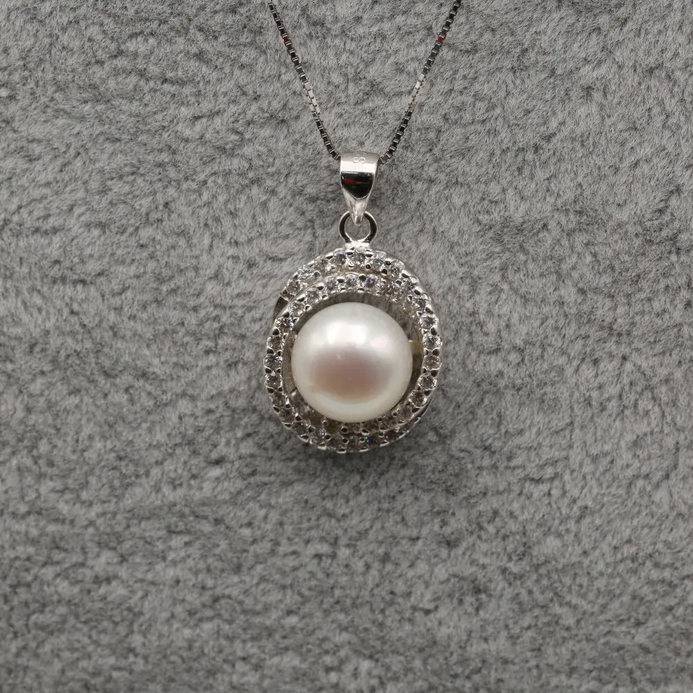 Колье из натурального пресноводного жемчуга 10 11 мм серебро 925 пробы|pearl necklace|pearl
