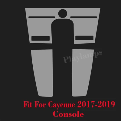 Console for 17-19 Автомобильный стиль, ТПУ, Автомобильный интерьер, против царапин, защитная пленка для Porsche Cayenne, аксессуары для интерьера - Название цвета: Console for 17-19