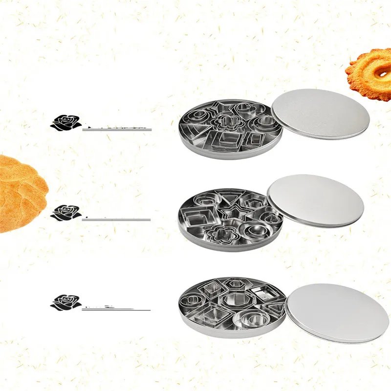 Stainless Steel Biscuit Mould Handmade DIY Tools Graphic Pies 24 Pieces Baking Utensils Kitchenware Holiday Gifts | Дом и сад