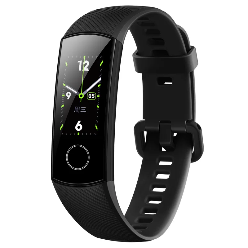 Black Standard 4-1 Смарт-браслет Honor Band 4, сенсорный экран 0,95 дюйма, фитнес-трекер, водонепроницаемый, для плавания, для обнаружения пульса и сна - Цвет: Black Standard 4-1
