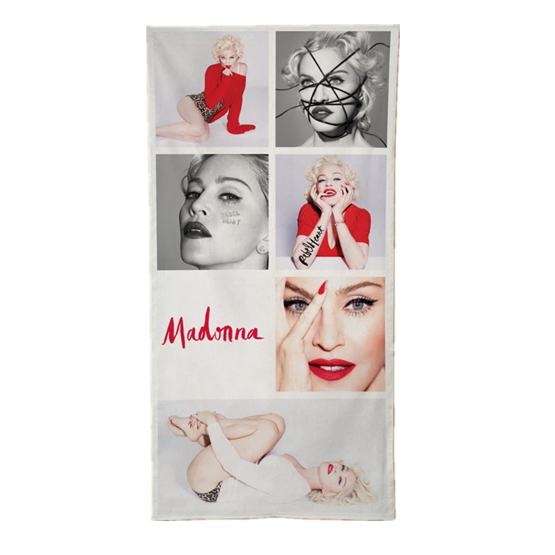 Лидер продаж новинка Мадонна MDNA Rebel Heart Living For Love Пляжное дорожное полотенце с