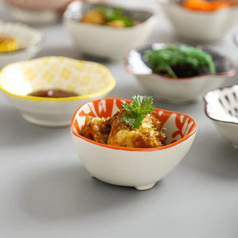 Керамическая посуда в японском стиле со вкусом соевый соус уксус суши блюдо для