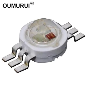 Светодиодная лампа-шарик высокой мощности, 100 шт., 9 Вт, RGB, чип 45 мил, сценическая лампа с шестью контаксветодиодный, 3,2 мА, 3,4-в, чипы GenesisHPO, бесплатная доставка