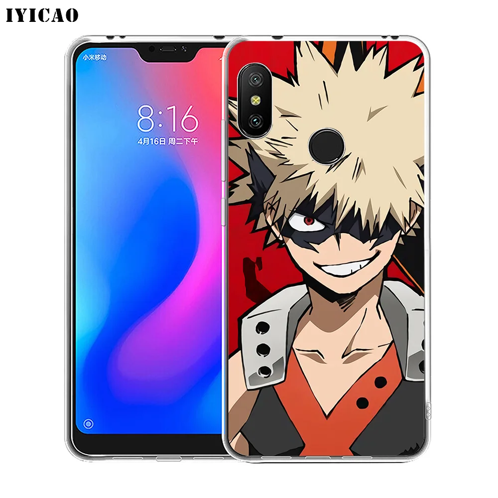 Мягкий силиконовый чехол для телефона IYICAO My Hero academic Xiaomi Redmi 4A 5A 6A Note 7 6 5 Pro Plus 4X