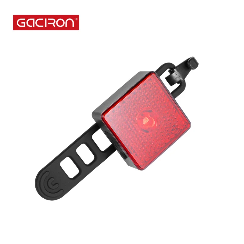 GACIRON W08-40A Предупреждение ющий задний светильник, рефлекторный, IPX6, водонепроницаемый велосипедный светильник, USB Перезаряжаемый, 40лум светодиодный фонарь, Аксессуары для велосипеда