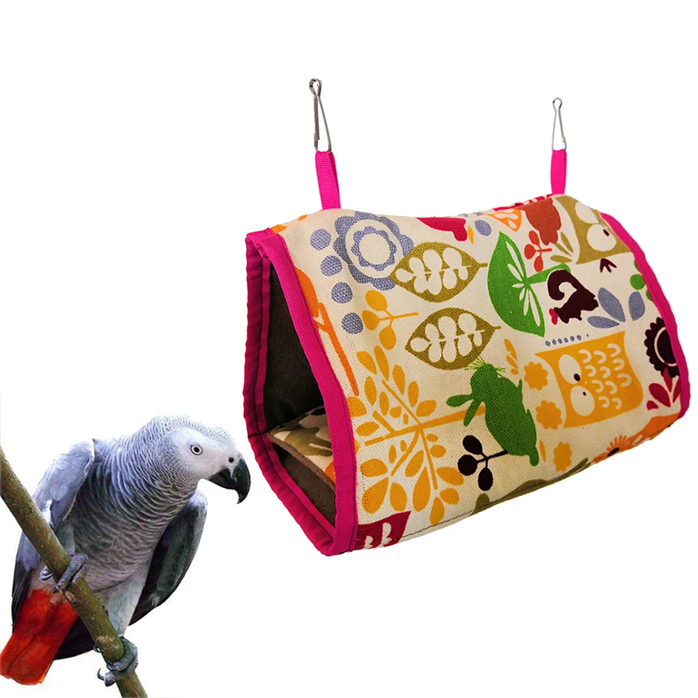 Pet Bird Hanging Hammock Soft Warm Triangular Nest Hamster Rabbit House Bed 2019 | Дом и сад