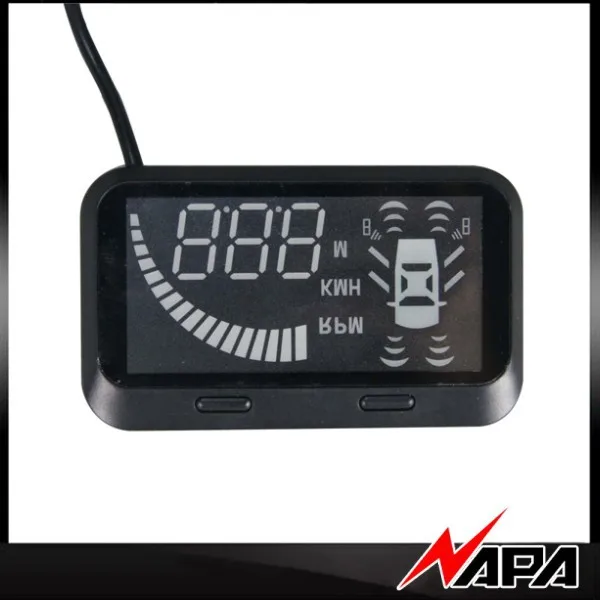 Парковочный прибор с дисплеем HUD 4 датчиками переднего бампера заднего 2 Датчик BSD