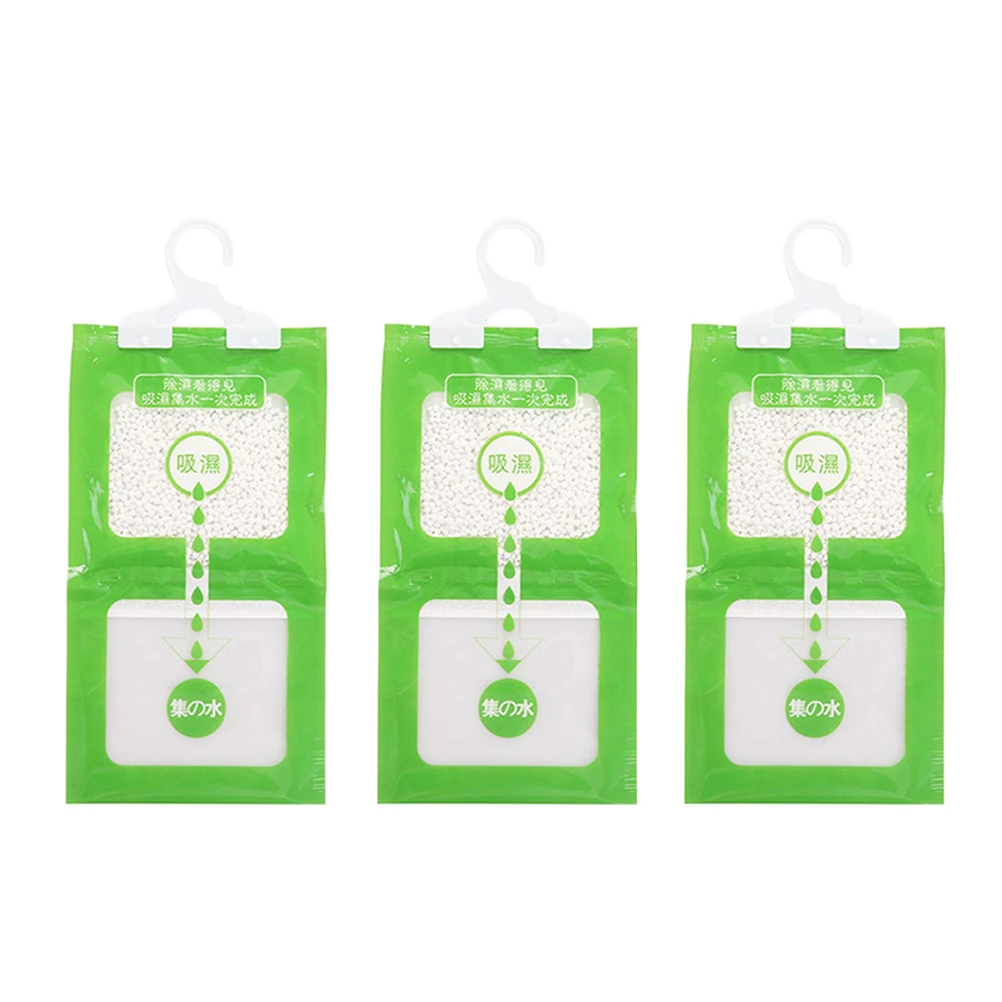 3pcs Шкаф Осушитель сумки Висячие мультфильм влаги шкаф анти-Плесень инструмент осушитель сумка Гигроскопическая сумка для шкафа общежития - Цвет: 3pcs