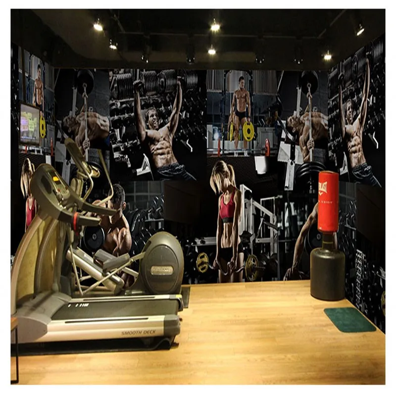 Пользовательские фото обои 3D Спорт мускулистый человек гимназия Бокс тхэквондо