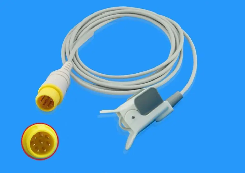 8Pin MEK (CSI Module) MIS3AH-1 MP1000NT Adult pediatric soft tip SpO2 adult Pediatric Finger Clip spo2 neonate wrap 9ft 3M |