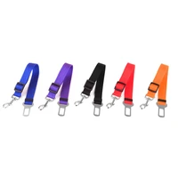 5 colors nylon pet dog car safety seat belt adjustable dog vehicle seatbelt lead leash clip outdoor travelling pets accessories