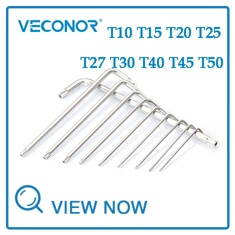 Veconor прочный метрические Torx хром-ванадиевая сталь ключ Звездочка инструмент Отвертка T55