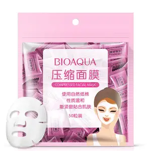 50 шт.компл. хлопок нетканый DIY водосберегающая бумага для лица Сжатый масок одноразовые маски лист таблетки