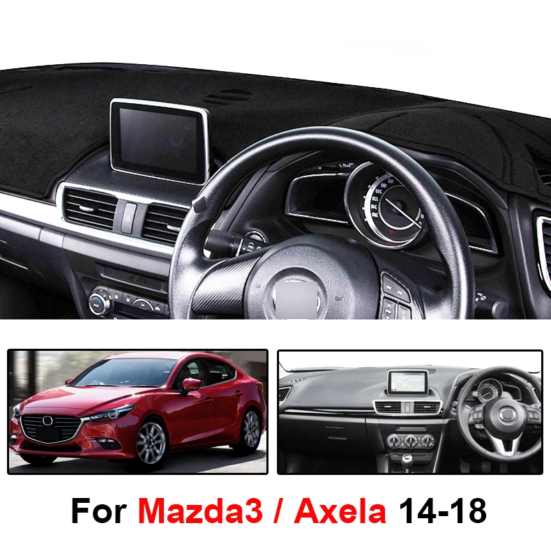 AX Xukey подходит для Mazda 3 Axela Dashmat Dash коврик приборной панели 2014 2015 2016 2017 2018