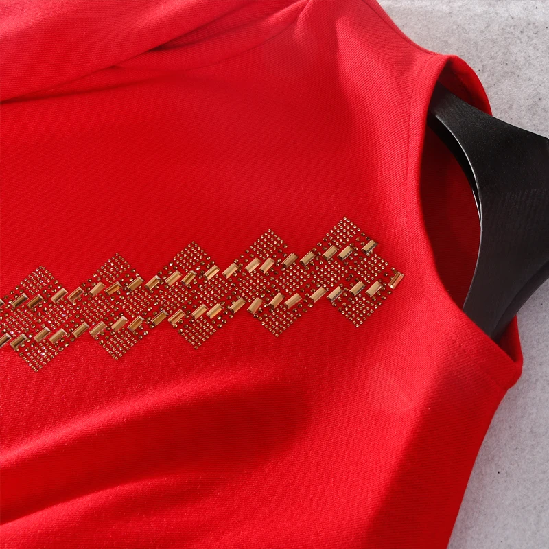 2018 новые зимние Samgpilee повседневные A-Line однотонные с длинным рукавом бриллианты