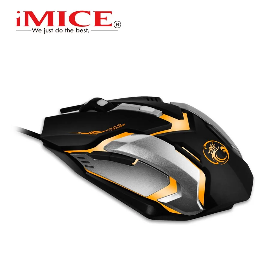 Оригинальная профессиональная Проводная игровая мышь iMice V6 2400DPI USB оптическая