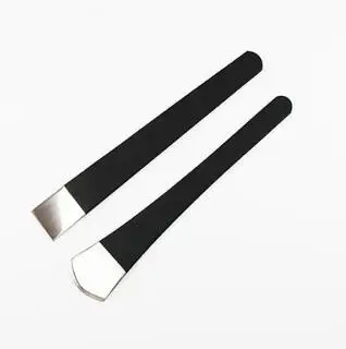 Round and Flat Прочный нож для резки кожи ручной работы DIY инструменты для резки кожи нож для резки овощей дубления кожи скребковый нож - Цвет: Round and Flat
