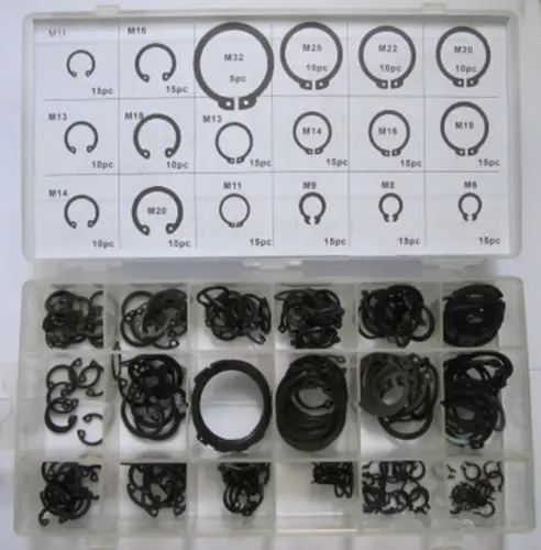225 шт./лот внутреннее и внешнее кольцо зажимы отверстия вал воротник Комплект