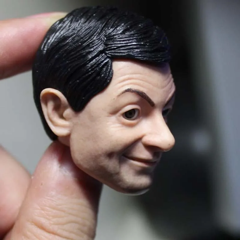 Mnotht 1/6 мужской классический головы лепить Mr Bean модели подвижным глазом