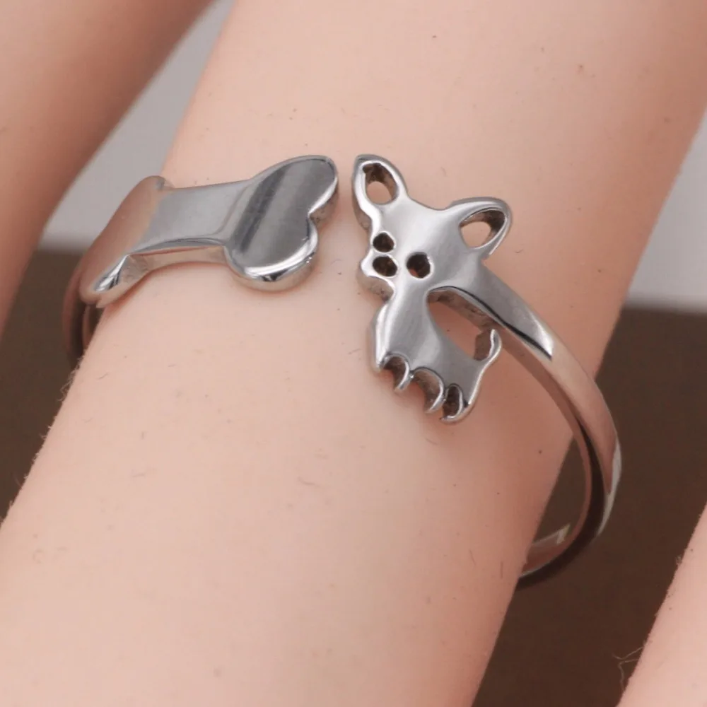 Ufine Fahion dog bone metal adjustable ring Personality rings for girl inspirational jewelry R009 | Украшения и аксессуары