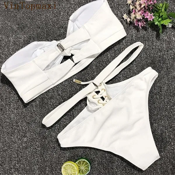 Новинка сексуальный женский пляжный Бразильский бикини комплект секретный