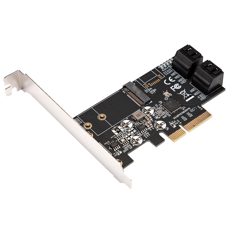 PCI Express SATA 3 плата контроллера PCIE к M2 адаптер M.2 NGFF 4-портовая III 6-портовая