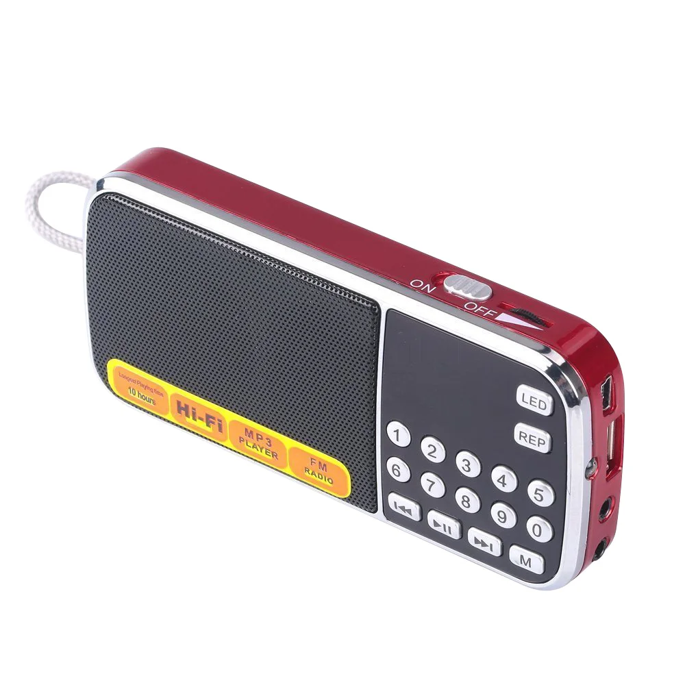 Kebidu L 088 Micro SD TF FM радио HIFI мини динамик MP3 аудиоплеер усилитель фонарика LED Flashlight|mini
