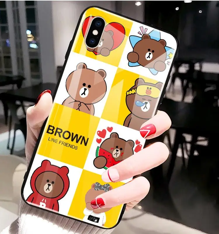 Чехол для iPhone 8 закаленное стекло силиконовый чехол телефона мягкая сторона типа