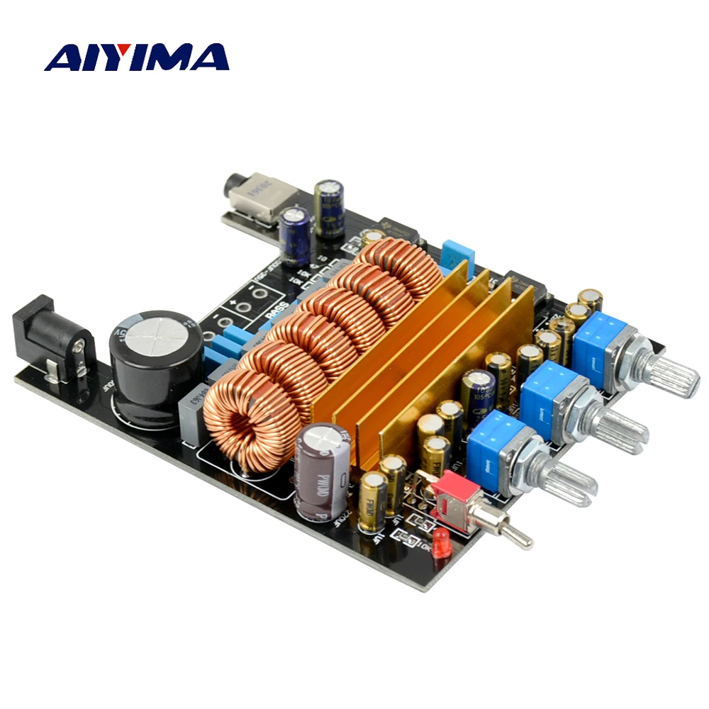 Aiyima TPA3116 аудио усилитель доска Hi-Fi класса D 2 1 канала Мощность Плата усилителя 2*50