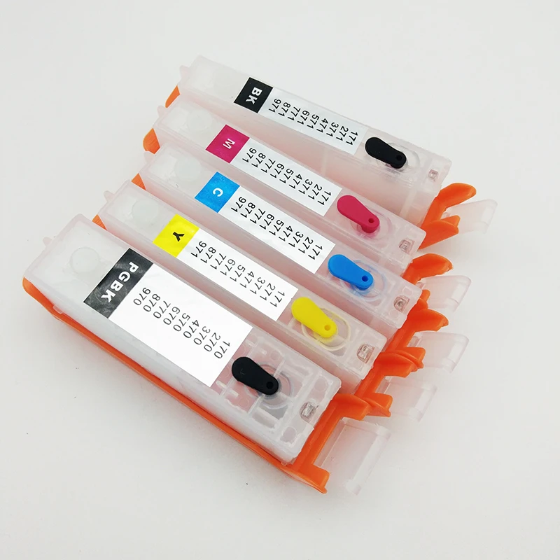 

einkshop PGI-570 PGI 570 CLI-571 Empty Refillable Ink Cartridge for Canon PIXMA MG5750 MG5751 MG5752 MG5753 MG6850 MG6852