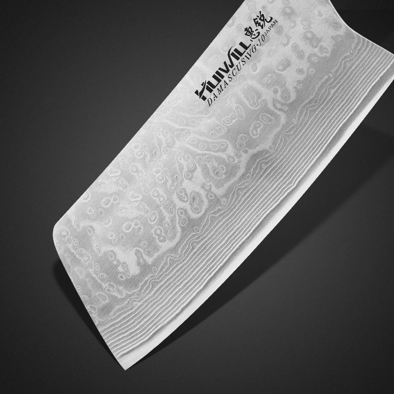 HUIWILL Роскошные Дамасские кухонные ножи из нержавеющей стали японский нож шеф