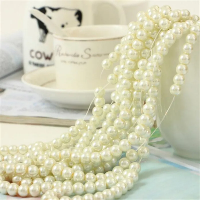 MHS.SUN россыпью 3 мм 10 жемчуг белого цвета имитация жемчуга Сделай Сам Стеклянный