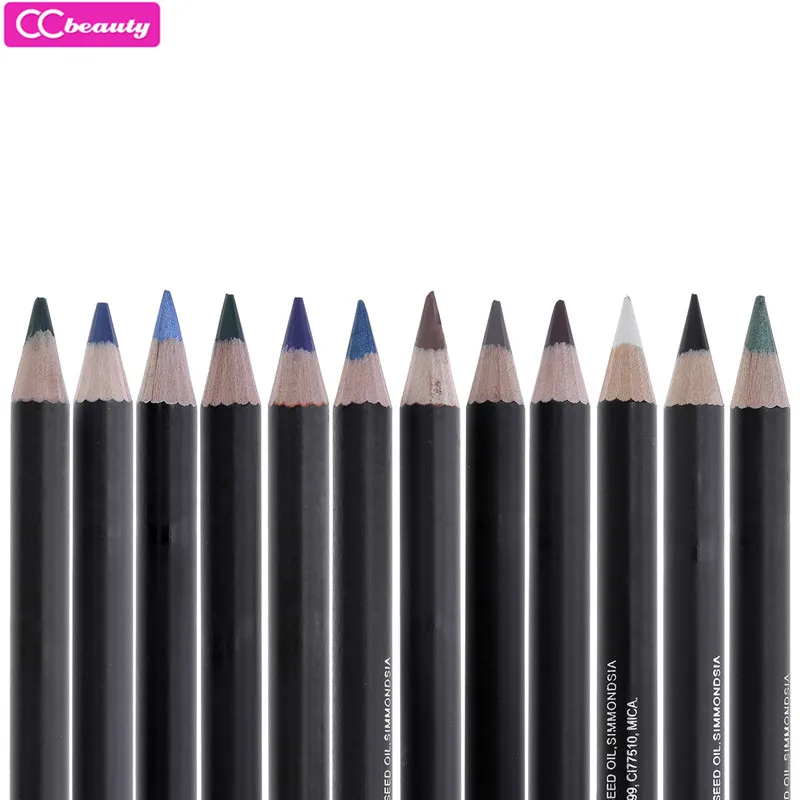 CC Красота оптовая продажа 12 Цвет макияж подводка для глаз Liquid Eye Liner карандашом