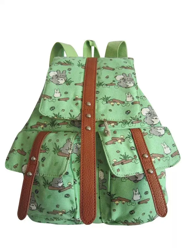 327#A Seven color My neighbor totoro backpack canvas bag printing leisure shopping shoulders female boy backpack/bag | Игрушки и хобби