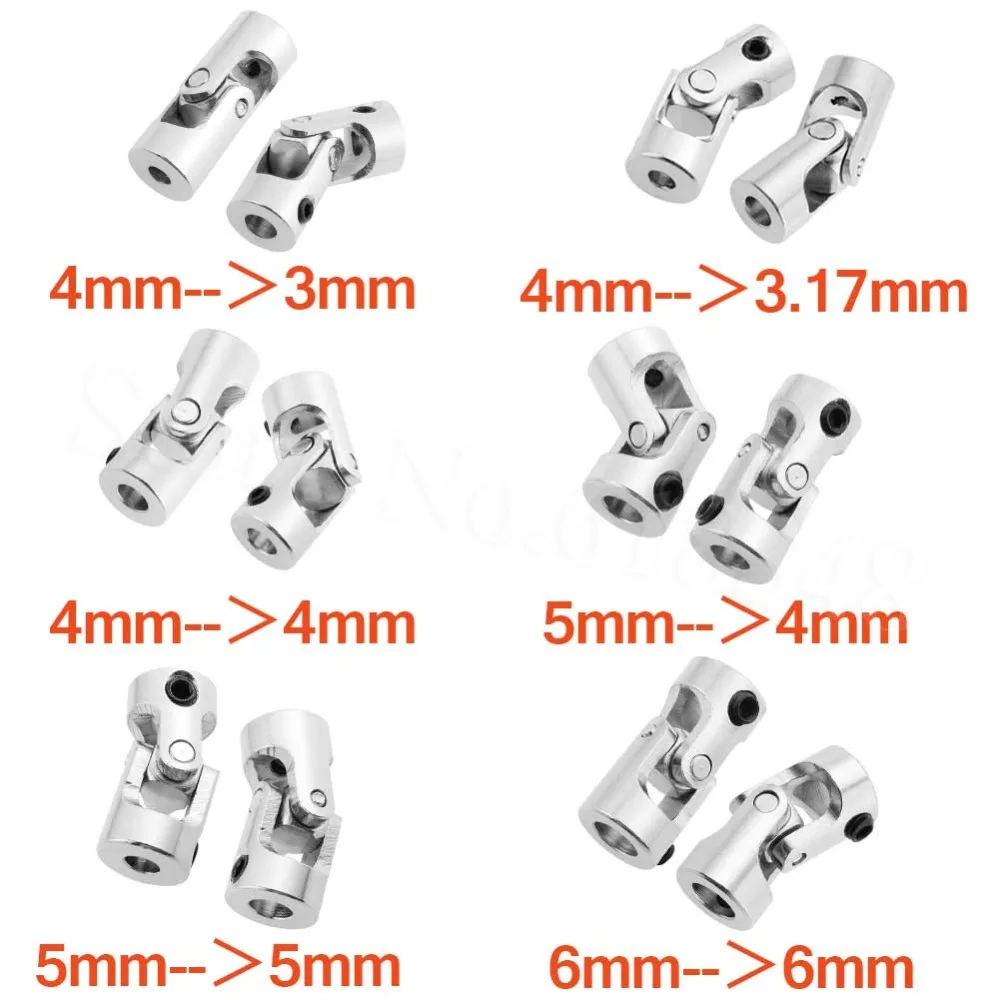 #304 Steel Crawler Drive Shaft Joint 3/4/5/6mm for AX10/SCX10/TAMIYA/RC4WD/TAMIYA CC01/F350 RC Car Boat Parts | Игрушки и хобби