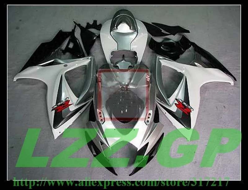 

ABS For SUZUKI K6 06 07 Silver GSXR750 GSX-R750 GSXR 750 2006 2007 GSXR-750 Fairing Bodywork