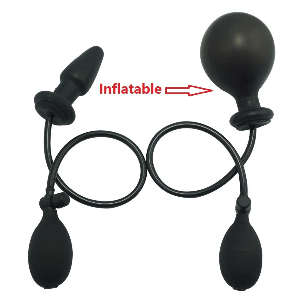 Vibrating Inflatable Butt Plug Balloon Pump Expandable for Beginner Adult Sex Toys | Красота и здоровье