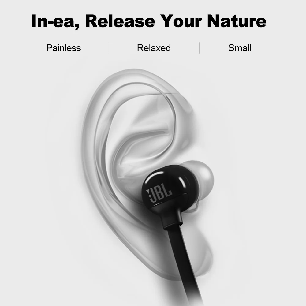JBL T110 BT Bluetooth Беспроводные спортивные наушники Магнитная Спортивная гарнитура музыкальные наушники Поддержка Hands-free Звонки с микрофоном