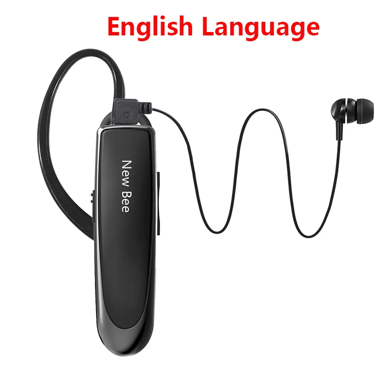 EN Black No bag Новинка Bee bluetooth-гарнитура наушники Hands-free наушники мини беспроводные гарнитуры наушник для iPhone xiaomi - Цвет: EN Black No bag