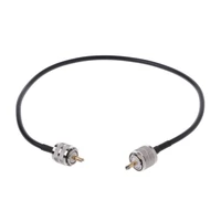 rf coaxial cable connector antennas uhf pl259 male to uhf male pl259 rg58 pigtail cable 50cm